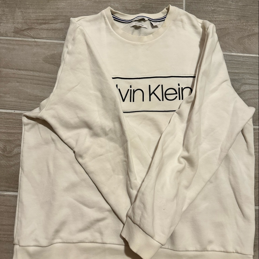 Calvin klein white sweater